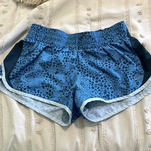 blue cheetah nike shorts